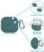 ShieldCase Siliconen Hoesje Geschikt voor Apple AirPods 4 - Donkergroen
