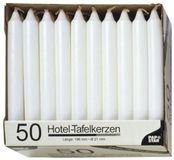 Starpak 50 Tafelkaarsen Ø 2,1 cm · 19,6 cm wit