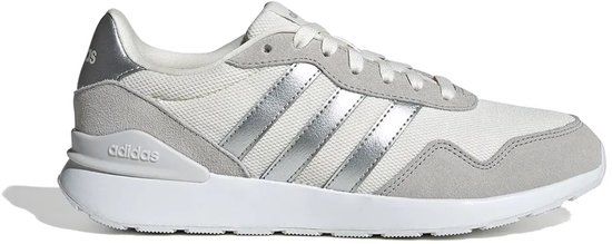 Adidas Run 60s 4.0 Schoenen Chalk White / Silver Met / Grey Two EU 40 2/3 Vrouw