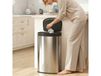 HOMCOM Poubelle Automatique 55L Acier Inox Argent Cuisine