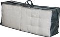 Lesli Living Housse de meubles de jardin - avec fermeture éclair - 4 coussins de chaise - 130 x 50 cm - gris/vert