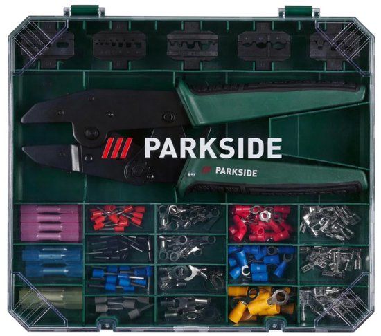 PARKSIDE® 5 in 1 Krimptang Set - 181 Delig - Groen/Zilver/Zwart