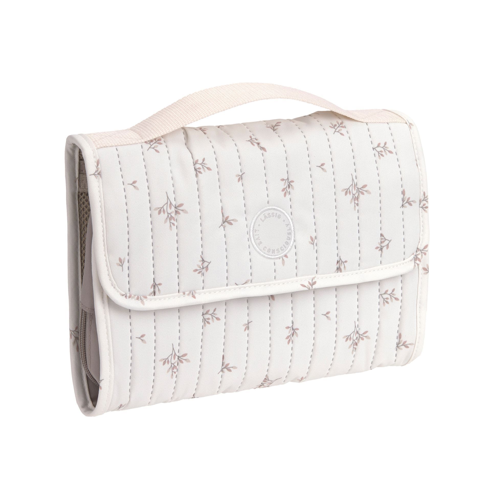 Lässig Luieretui XL Leaves Nature Beige Polyester
