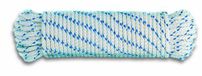Chapuis DR11 touw gevlochten polypropyleen maximale belasting 1,4 ton diameter 12 mm lengte 7,5 m wit/blauw