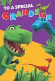 DINOSAUR ROAR Verjaardagskaart Grootzoon