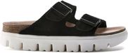 Birkenstock Arizona Chunky suede noir étroit sandales femmes
