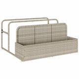 vidaXL Sac de rangement gris clair 110x100x57 cm Polyrotin