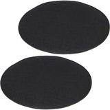 IDIMEX Coussin d'assise JONITA, set de 2, noir