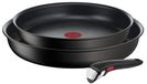 Tefal Ingenio Unlimited Set de 3 poêles - Poêles Ø24 et 28 cm + Poignée - Noir