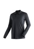 Maier Sports Polo met lange mouwen Ulrich Zwart Heren M Polyester Lente/Zomer 2026