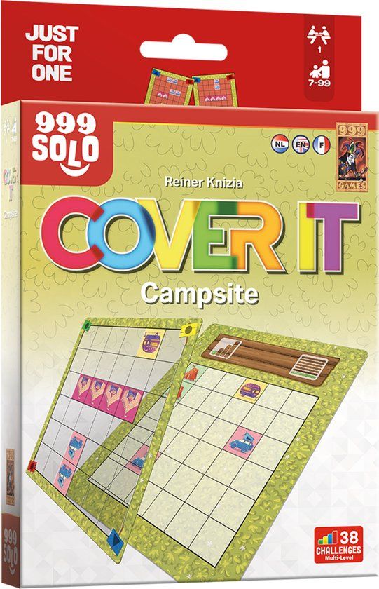 999 Games Cover It: Campsite - Breinbreker - Solo Puzzelspel