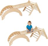 Monkey-Gym Moon max houten indoor klimrek 4-in-1 voor kinderen
