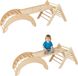 Monkey-Gym Moon max houten indoor klimrek 4-in-1 voor kinderen