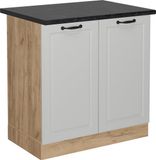 Vicco R-Line Wastafelkast – 80 cm, WB Antraciet Wit Landhuis