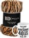 Bellatio Design Cadeau verjaardag 40 jaar vrouw set - Fleece plaid/deken tijger print met Awesome 40 year mok