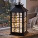 Levandeo Lanterne LED Noir H30cm Guirlande lumineuse Blanc chaud Minuterie Décoration d'intérieur Lampe