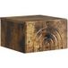 Vidaxl Table de chevet murale chêne fumé 33 x 34,5 x 20 cm