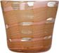 HD Collection Kaarsenhouder Glas Perzik 12x12x10,5cm