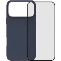 BlueBuilt Protective Back Cover met MagSafe iPhone 17 Pro Max Blauw + Screenprotector Glas
