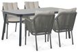 De Laan Projects De Laan Marbella/Tavano 160x90 cm dining tuinset 5-delig