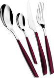 BUGATTI Glamour bestekset 24-delig rood granata