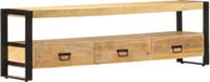 vidaXL Meuble TV 150x30x45 cm bois de manguier massif