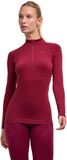 FALKE Dames Onderhemd Lange Mouw Rood M