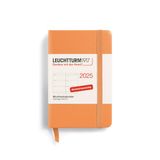 LEUCHTTURM1917 370560 weekkalender Mini (A7) 2025, abrikoos, Duits