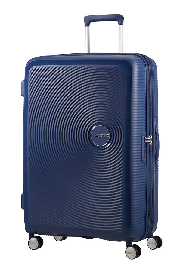 American Tourister Soundbox Spinner 77/28 TSA - Blauw - 110L - Hardcase