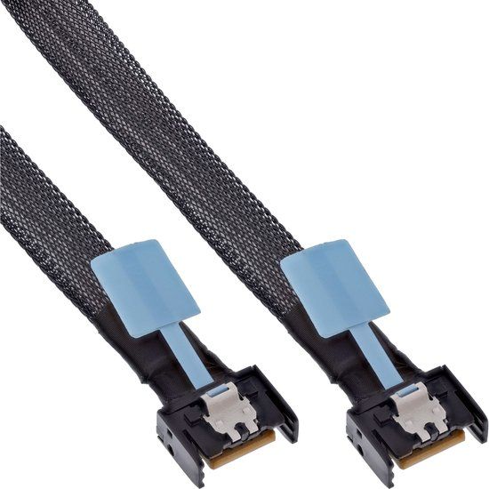 InLine MCIO Kabel, MCIO x4 Stecker zu MCIO x4 Stecker, 0,5m