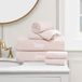 Juicy Couture Alyssa Luxe 6-delige badhanddoekenset - (2) badhanddoeken, (2) handdoeken en (2) washandjes - roze premium badkamerhanddoekenset