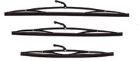 Talamex Lame d'essuie-glace en acier inoxydable noir 406mm