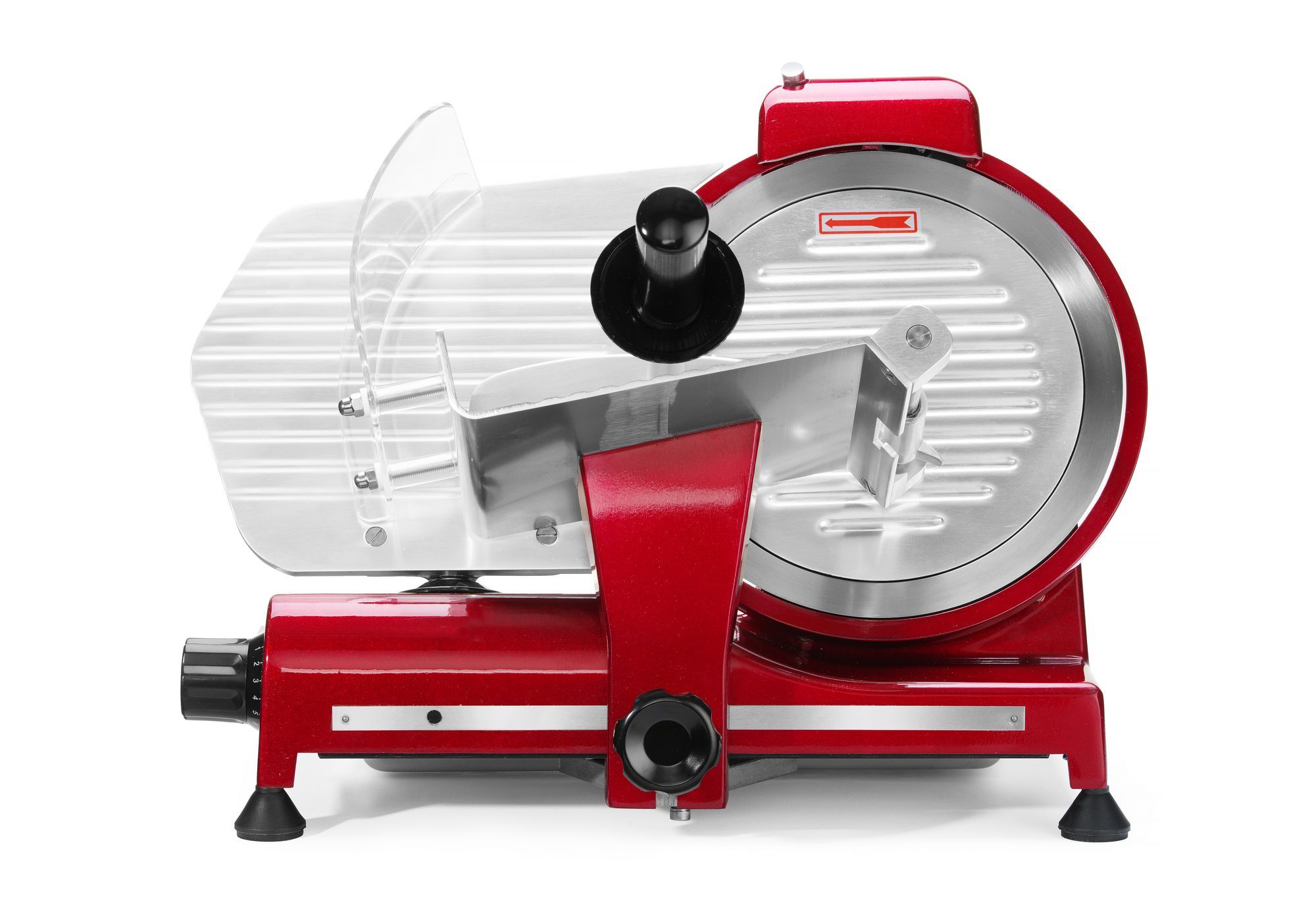 Hendi Snijmachine Profi Line 250 - Rood - 320W - RVS