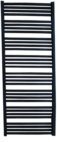 Designradiator Mat Zwart Block 150x50 cm Ceto Zij-Onderaansluting