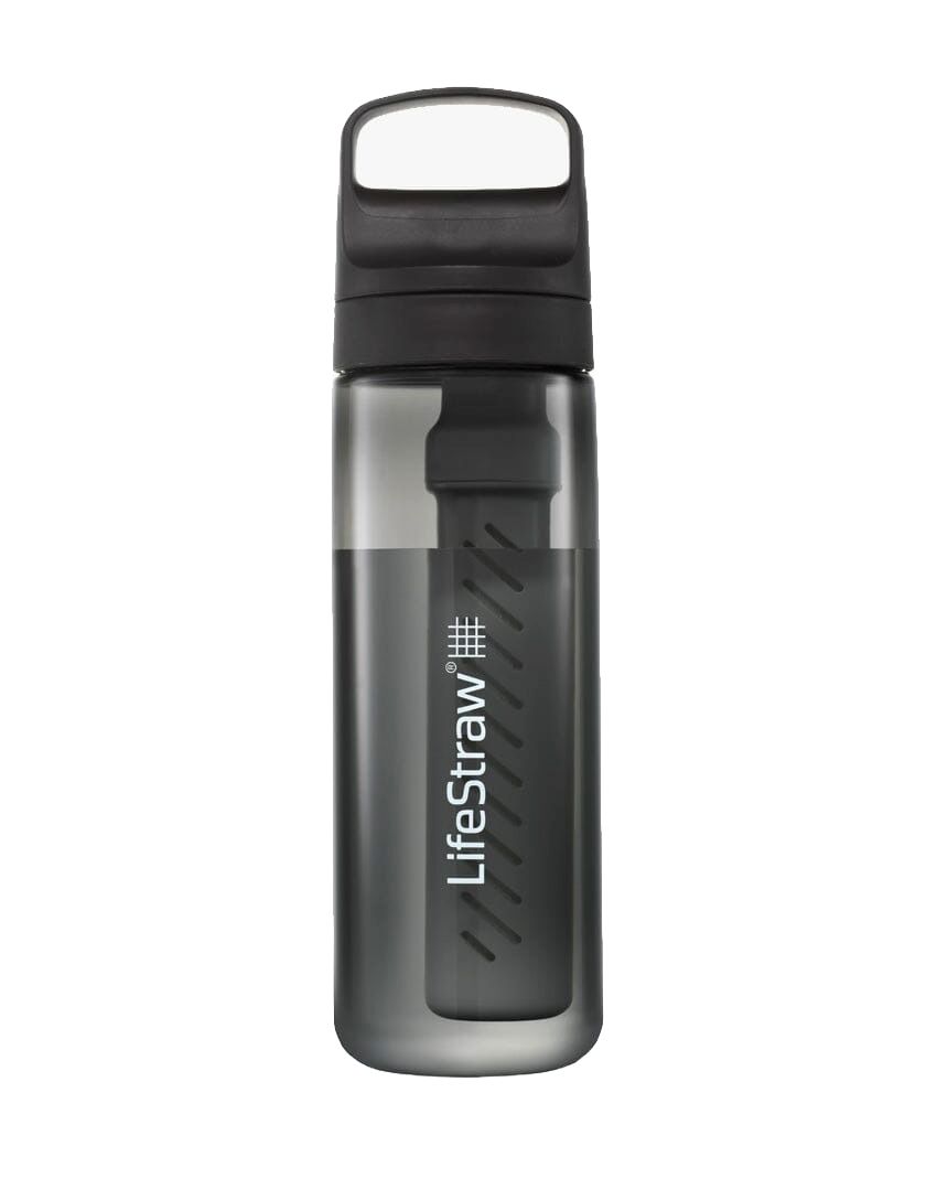 LifeStraw LGV422GYWW Water Filtration Bottle - 0.65L - Black/Translucent