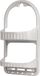 Urban Living Étagère de salle de bain pour douche - beige - plastique - suspendu - 27 x 50 cm - 2 niveaux - 6 crochets