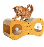 Meow&Mrrrau Kartonnen Krabmeubel met Speeltjes 60cm Beige