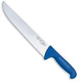 Dick ErgoGrip Slagersmes - 26cm - Roestvrijstaal - Kunststof Handgreep - Blauw/Geel/Rood