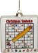 HD Collection Kersten Ornament Sudoku bord glas Rood 9.5cm HD Collection