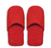 Excelsa - Warme badslippers van badstof - heren - rood