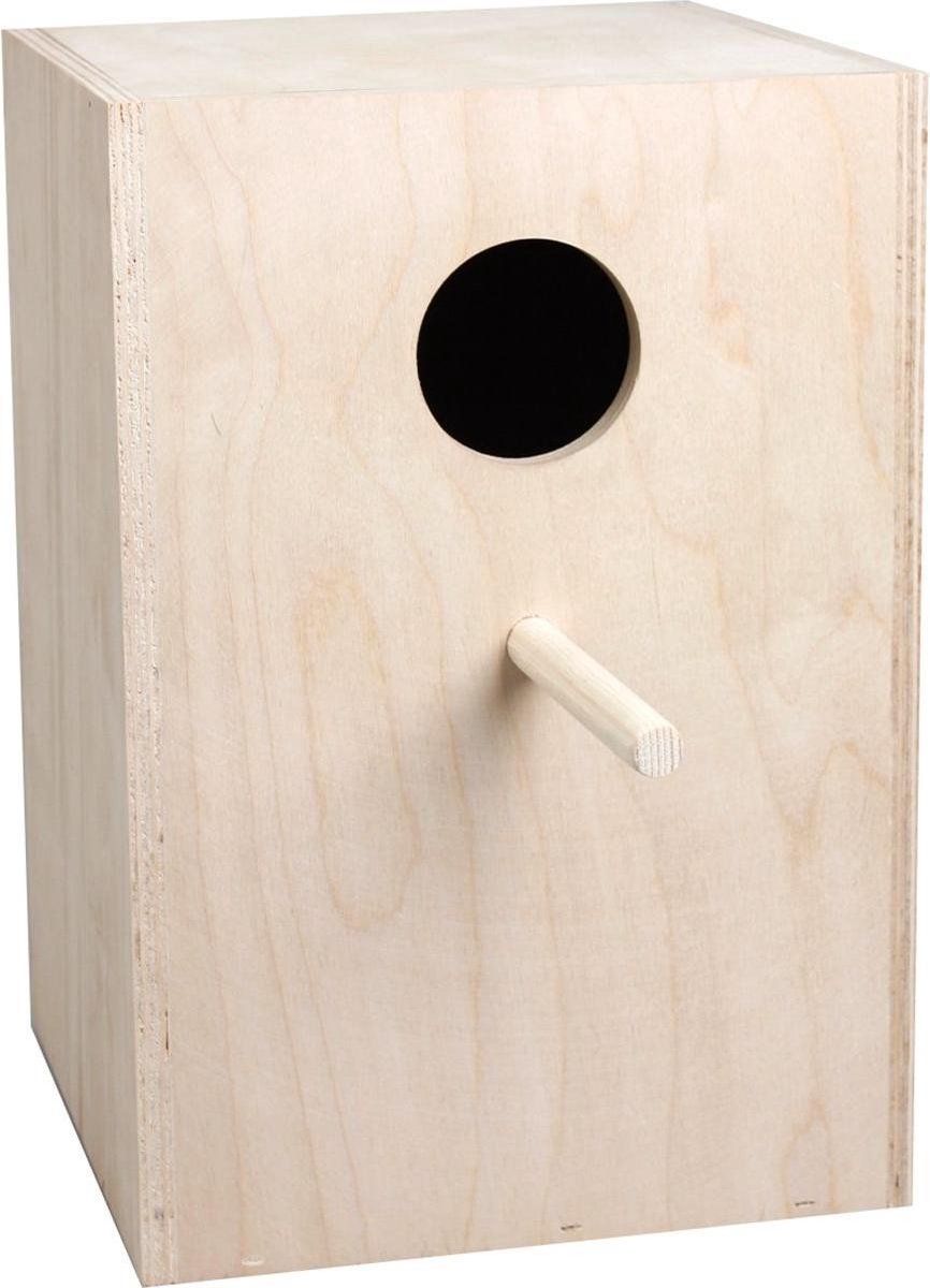 zooselect Nestkast Valkparkieten Verticaal - Bruin - 22 x 22 x 32 cm