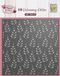 Nellie's Vaessen Creativ EF3D105 Embossingfolder Achtergrond Hart & Blad - 15x15cm