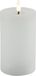 Countryfield Lyon LED kaars/stompkaars - wit - D7,5 x H12,5 cm - timer