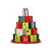 Wintem Adventskalender 2025 met 25 decoratieve, herbruikbare laden voor Kerstmis, doe-het-zelf cadeau-idee, luxe houten adventsboom voor snoep en verrassingen