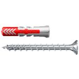 fischer DUOPOWER 8 x 40 S met ETA, universele pluggen met PowerFast II-schroef, 2-componentenpluggen, kunststof pluggen voor bevestiging in beton, baksteen, gipsplaat enz., 50 pluggen + 50 schroeven