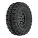 1/24 Proline 1/24 Trencher F/R 1.0 inch banden gemonteerd 7 mm zwarte impulsen (4): SCX24