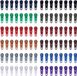 Semsen Set van 96 stuks Zipper Repair Kit - 12 Kleuren Zipper Replacement - 3# Zip Pull Rescue Kit pour Vêtements, Vestes, Portefeuilles et Bagages