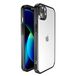 Angeston Hoes compatibel met iPhone 13, gegalvaniseerde spiegel-hardshell beschermhoes voor iPhone 13, schokbestendige, krasbestendige hoes - zwart