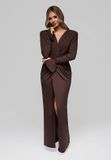 LARICA Jurk - Rits - Jurk Bruin M
