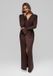LARICA Jurk - Rits - Jurk Bruin M